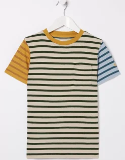 FatFace Textured Stripe T-Shirt|Boys View All
