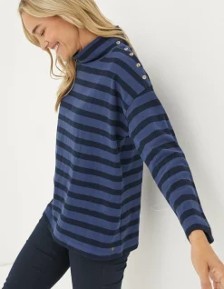 FatFace Thayer Funnel Stripe Sweatshirt|Women Sweatshirts & Hoodies
