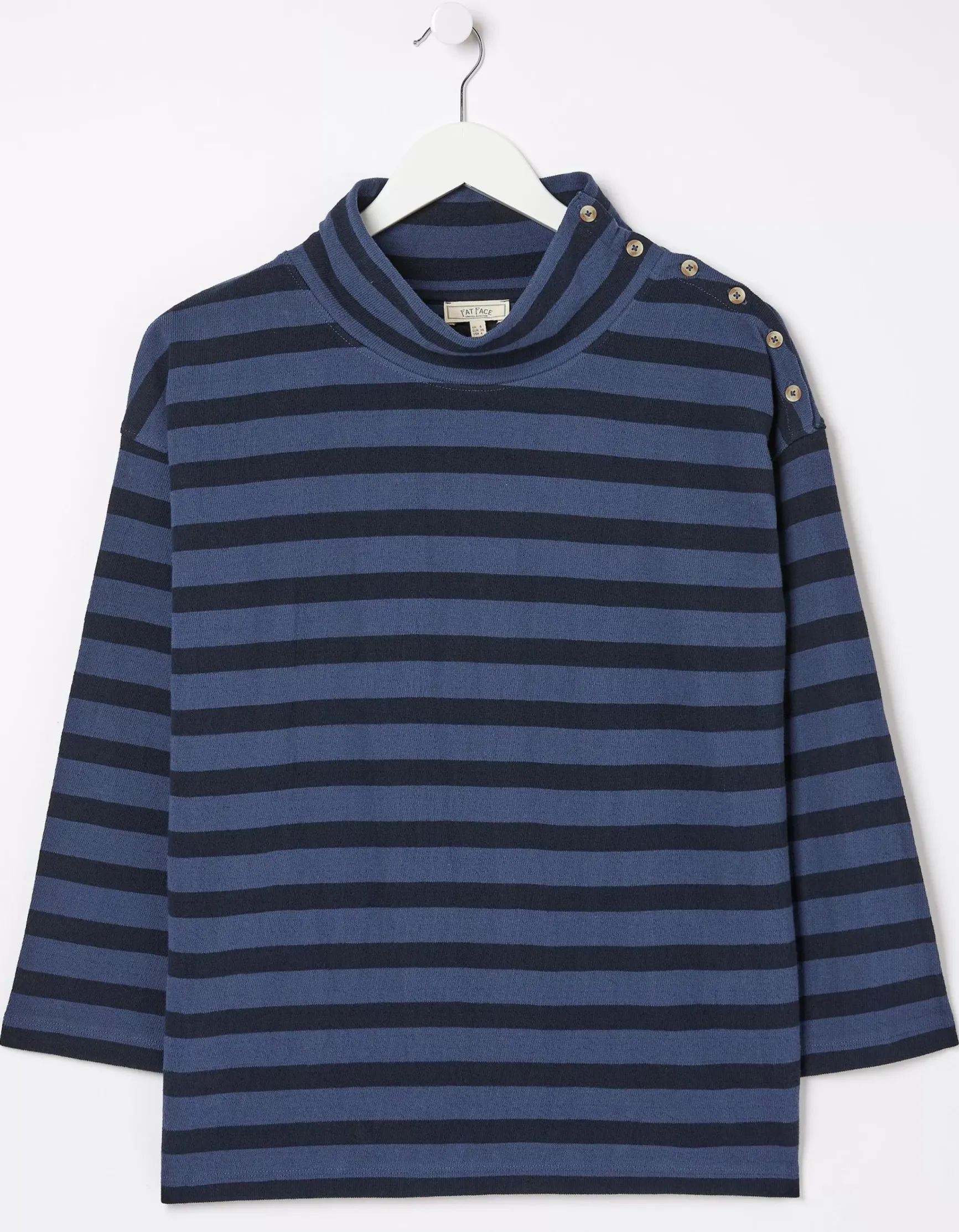 FatFace Thayer Funnel Stripe Sweatshirt|Women Sweatshirts & Hoodies