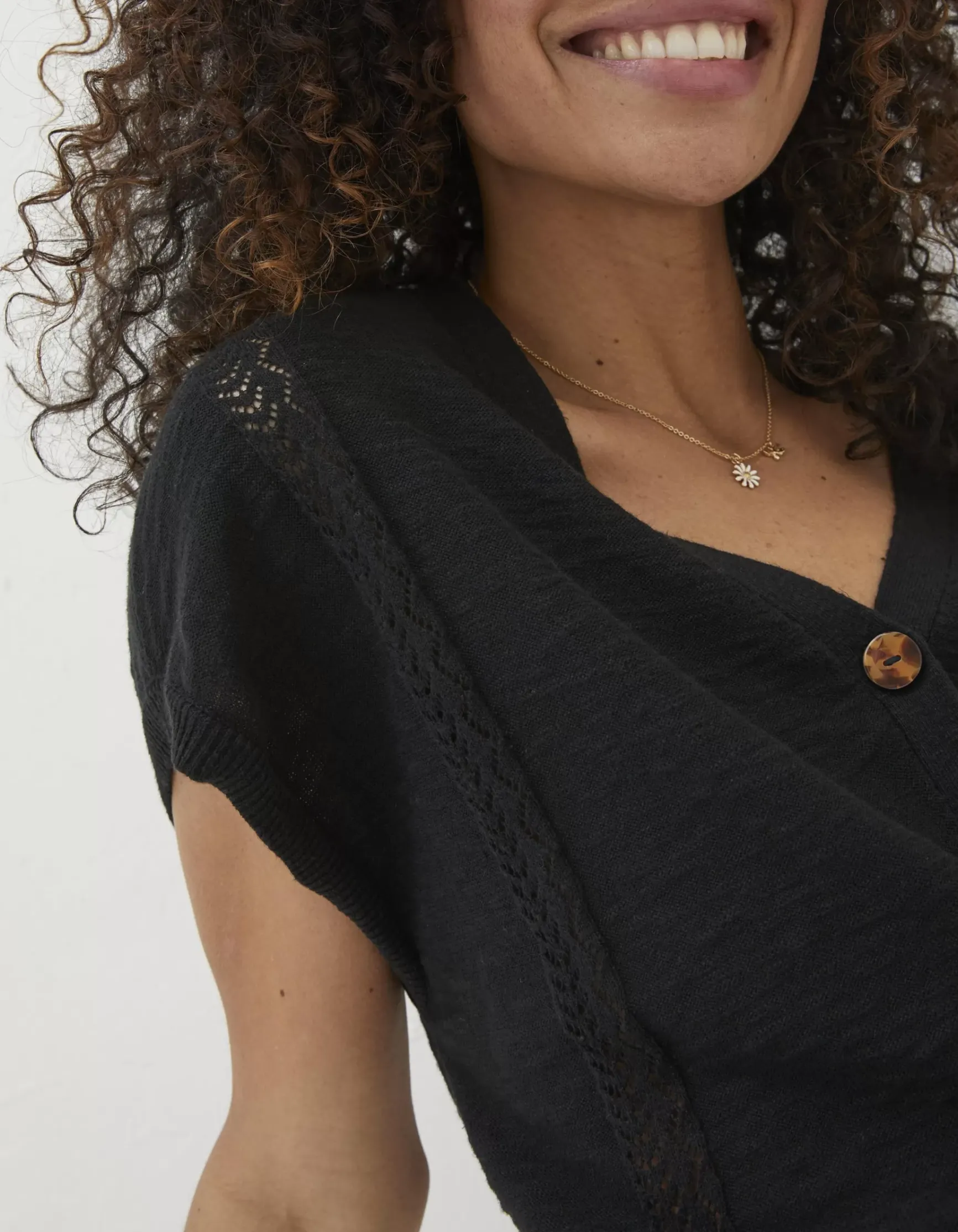 FatFace Thea Button Cardi|Women Knitwear