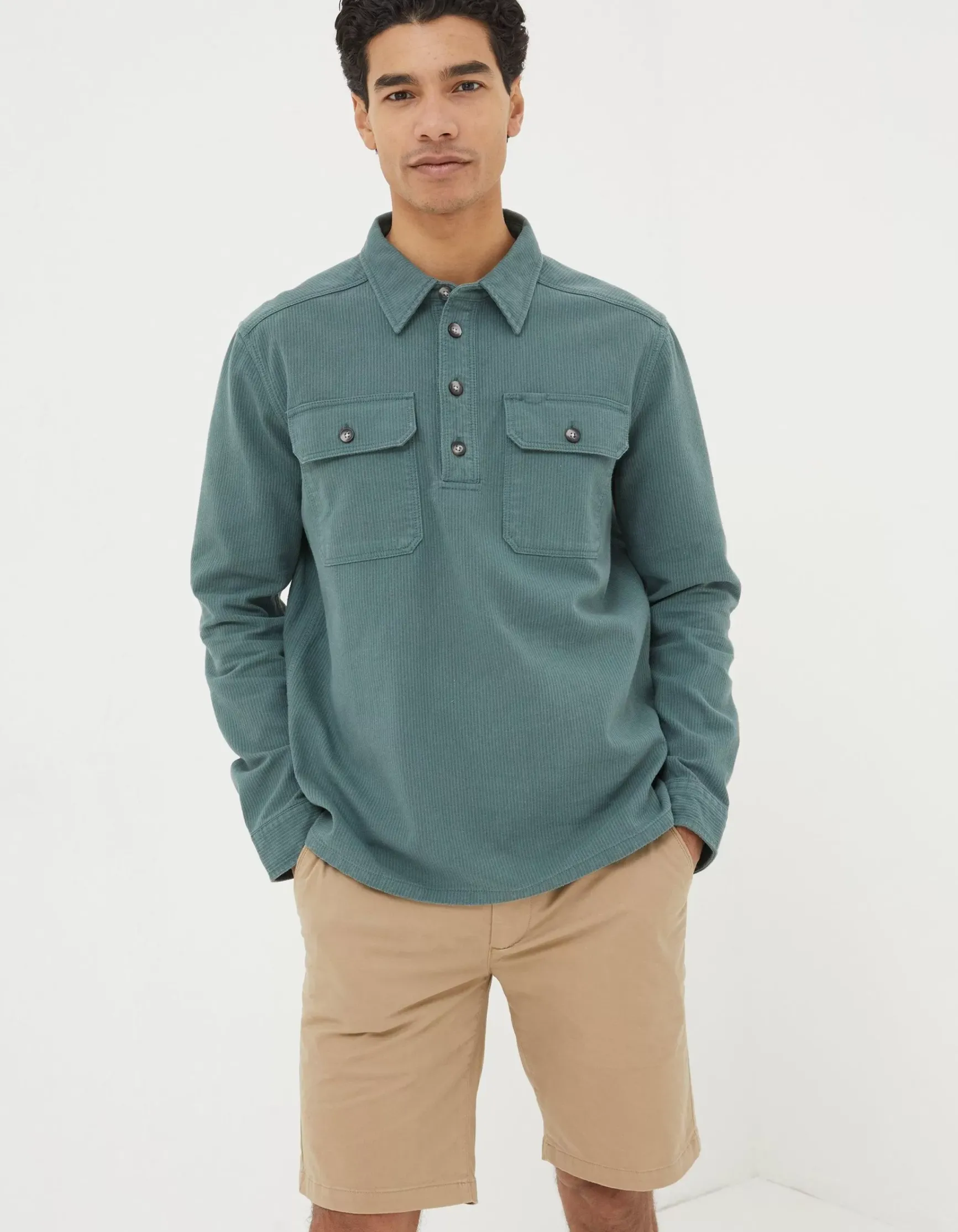 FatFace Thompson Smock Overshirt|Men View All