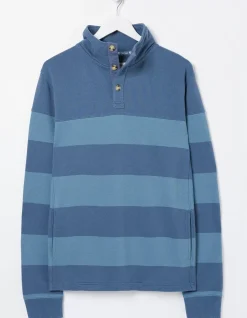 FatFace Thorpe Rugby Stripe Half Neck|Men Sweatshirts & Hoodies
