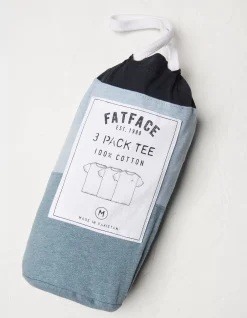 FatFace Three Pack Crew Neck T-Shirts|Men T-Shirts