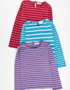 FatFace Three Pack Stripe T-Shirts|Girls View All