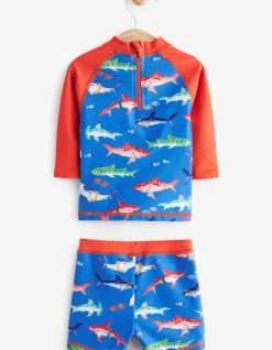 FatFace Three Piece Shark Swim Set|Baby View All
