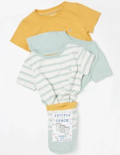 FatFace Three-Pack Short Sleeve T-Shirts|Girls View All