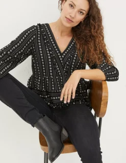 FatFace Tibby Frill Floral Blouse|Women Shirts & Blouses