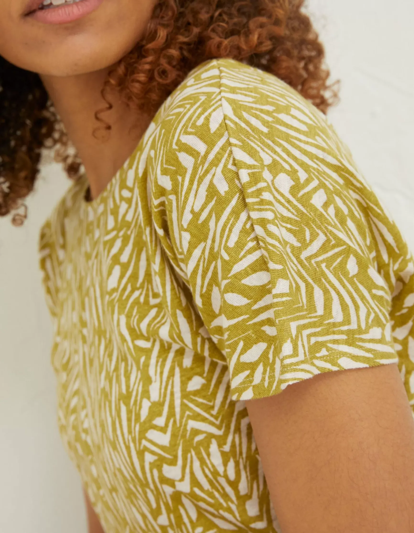 FatFace Tie Back Paint Linen T-Shirt|Women Tops & T-Shirts