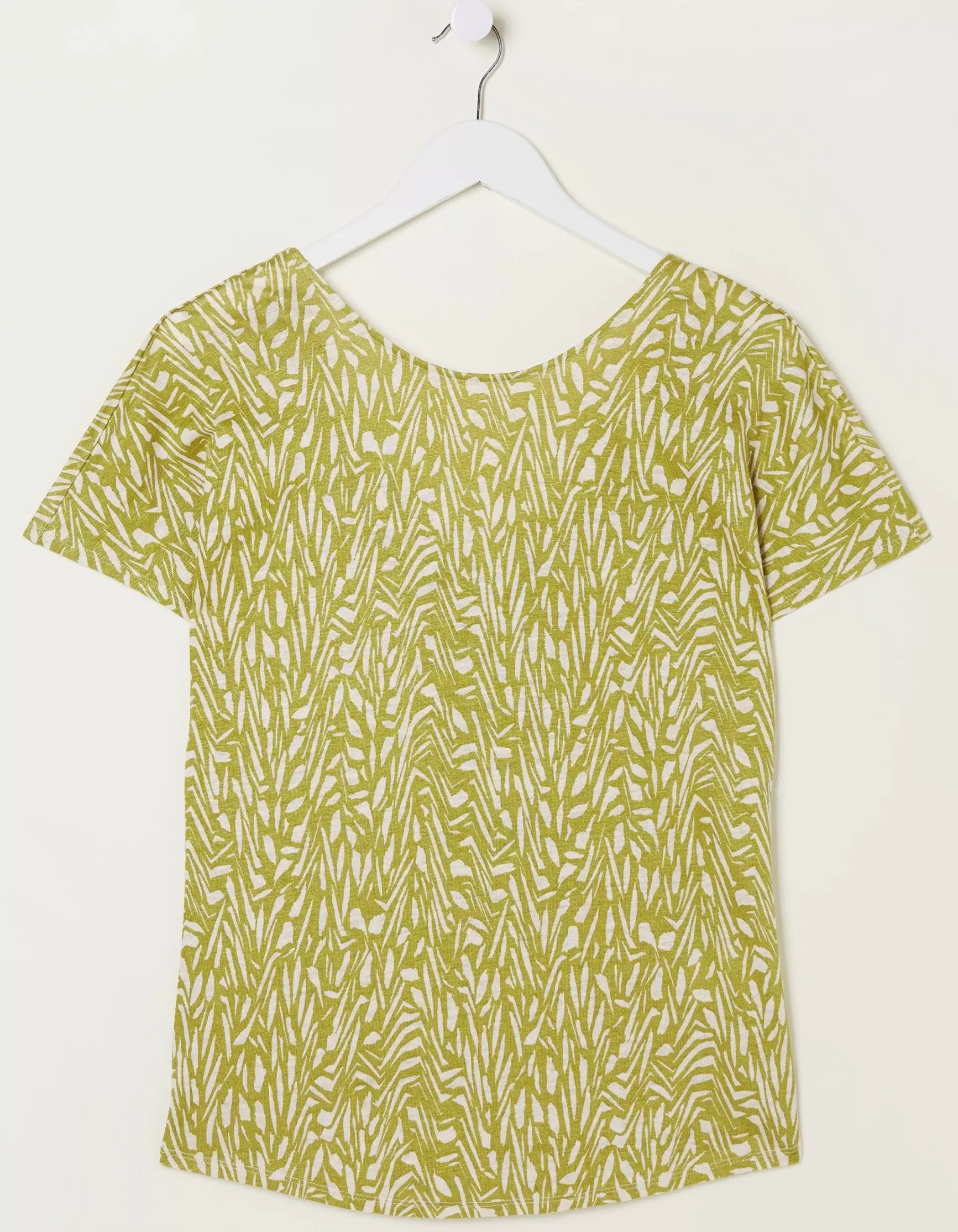FatFace Tie Back Paint Linen T-Shirt|Women Tops & T-Shirts