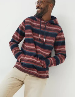 FatFace Trescowe Stripe Hoodie|Men Sweatshirts & Hoodies