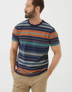 FatFace Trescowe Stripe T-Shirt|Men T-Shirts