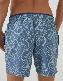 FatFace Trevose Palm Print Swim Shorts|Men Swimwear