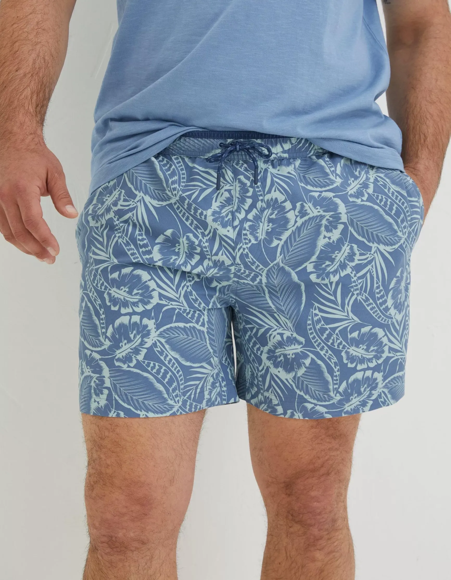 FatFace Trevose Palm Print Swim Shorts|Men Swimwear