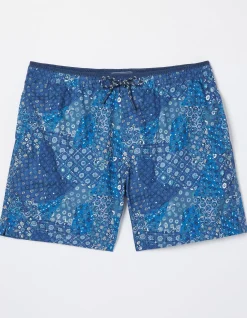 FatFace Trevose Patchwork Swim Shorts|Men Swimwear