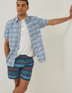 FatFace Trevose Scribble Swim Shorts|Men Swimwear