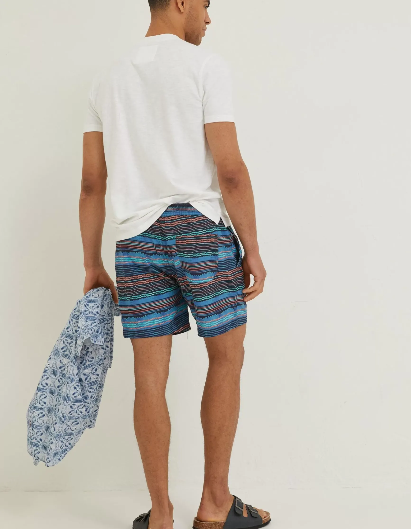 FatFace Trevose Scribble Swim Shorts|Men Swimwear