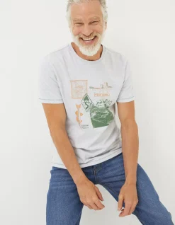 FatFace Trip Notes Printed T-Shirt|Men T-Shirts