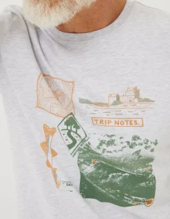 FatFace Trip Notes Printed T-Shirt|Men T-Shirts