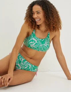 FatFace Tropical Leaves Bikini Bottoms|Women Beachwear & Swimwear