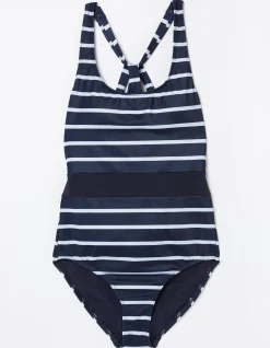 FatFace Tummy Control Breton Swimsuit|Women Beachwear & Swimwear