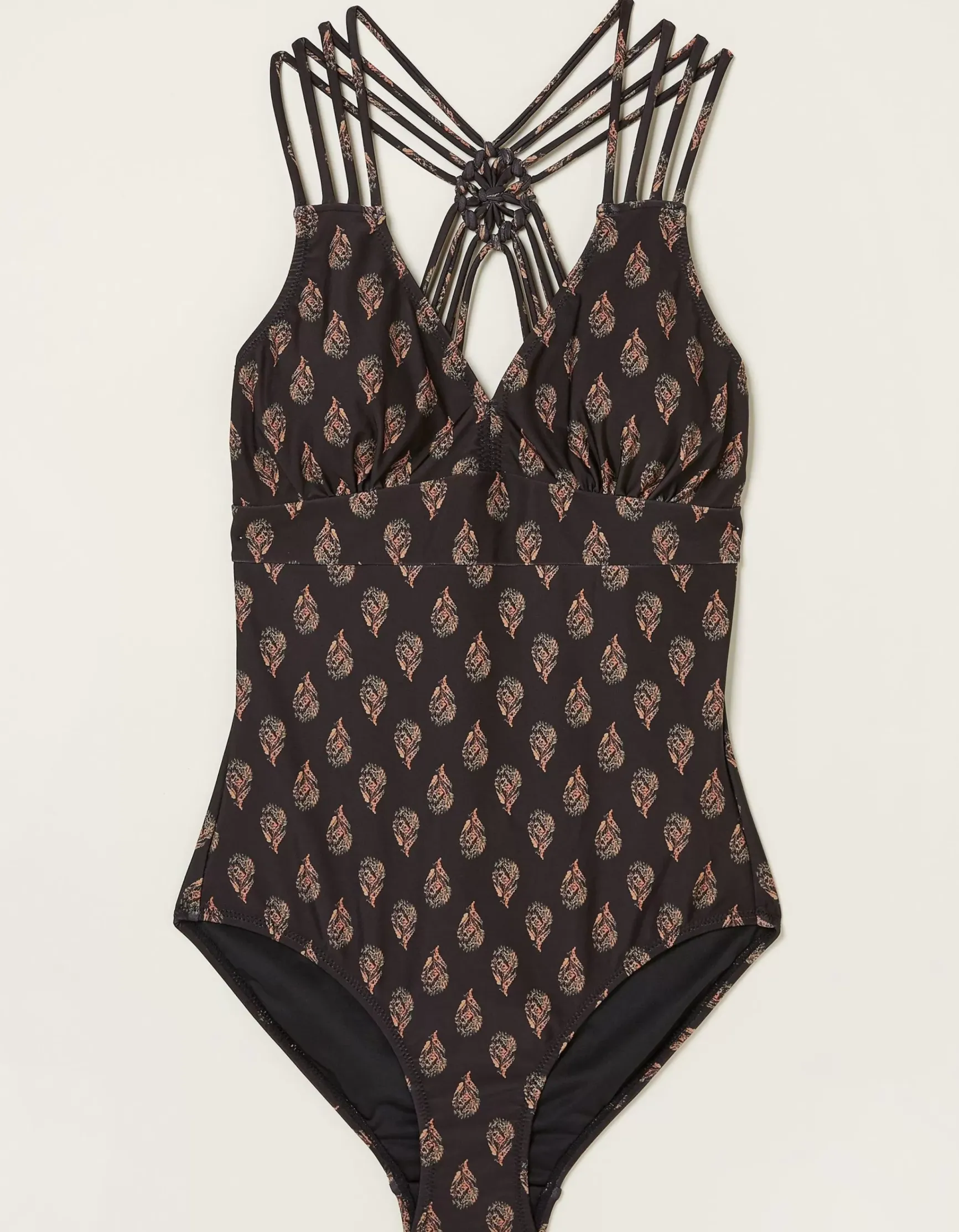 FatFace Tummy Control Woodblock Swimsuit|Women Beachwear & Swimwear