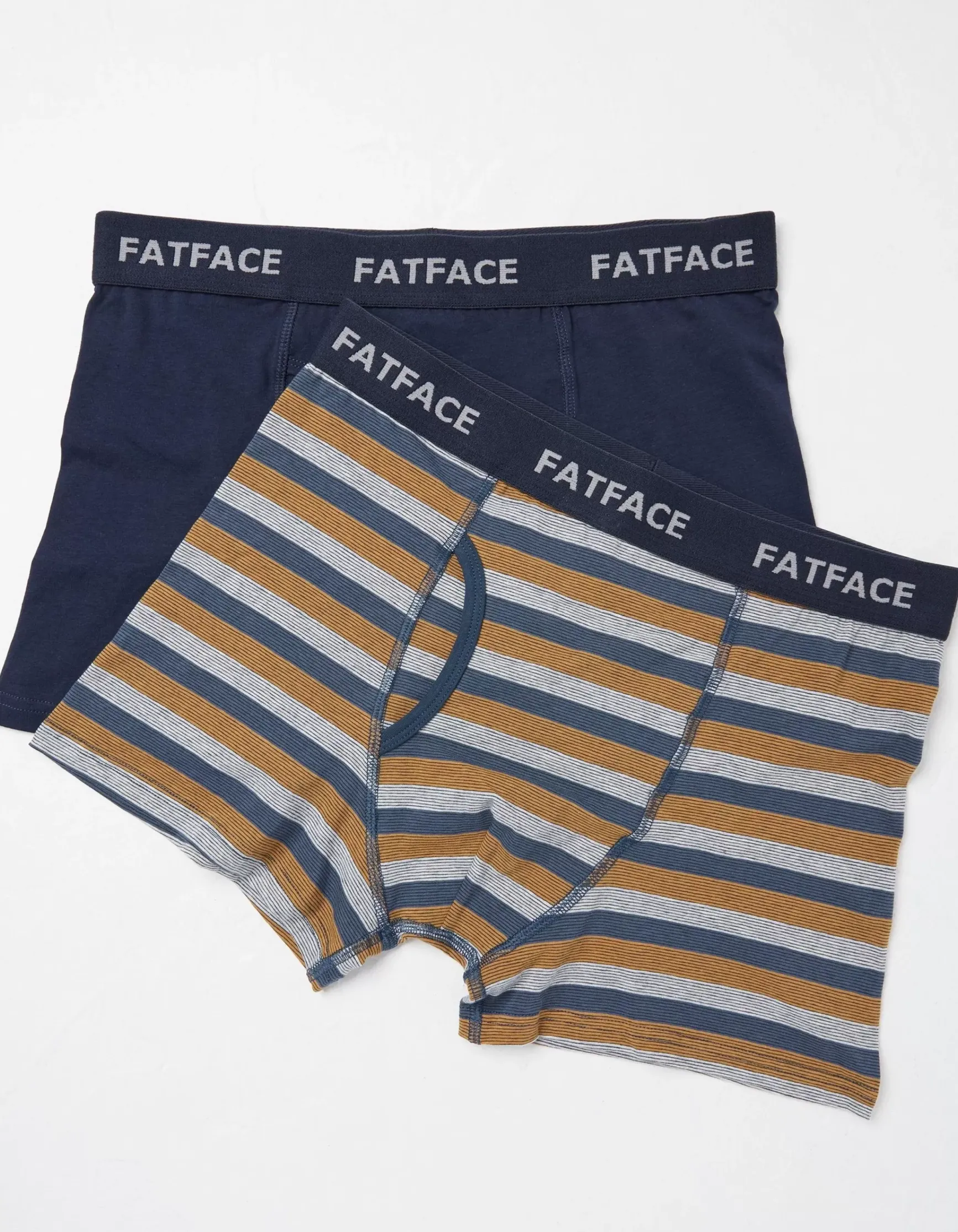 FatFace Two Pack Dorset Stripe Boxers|Men View All