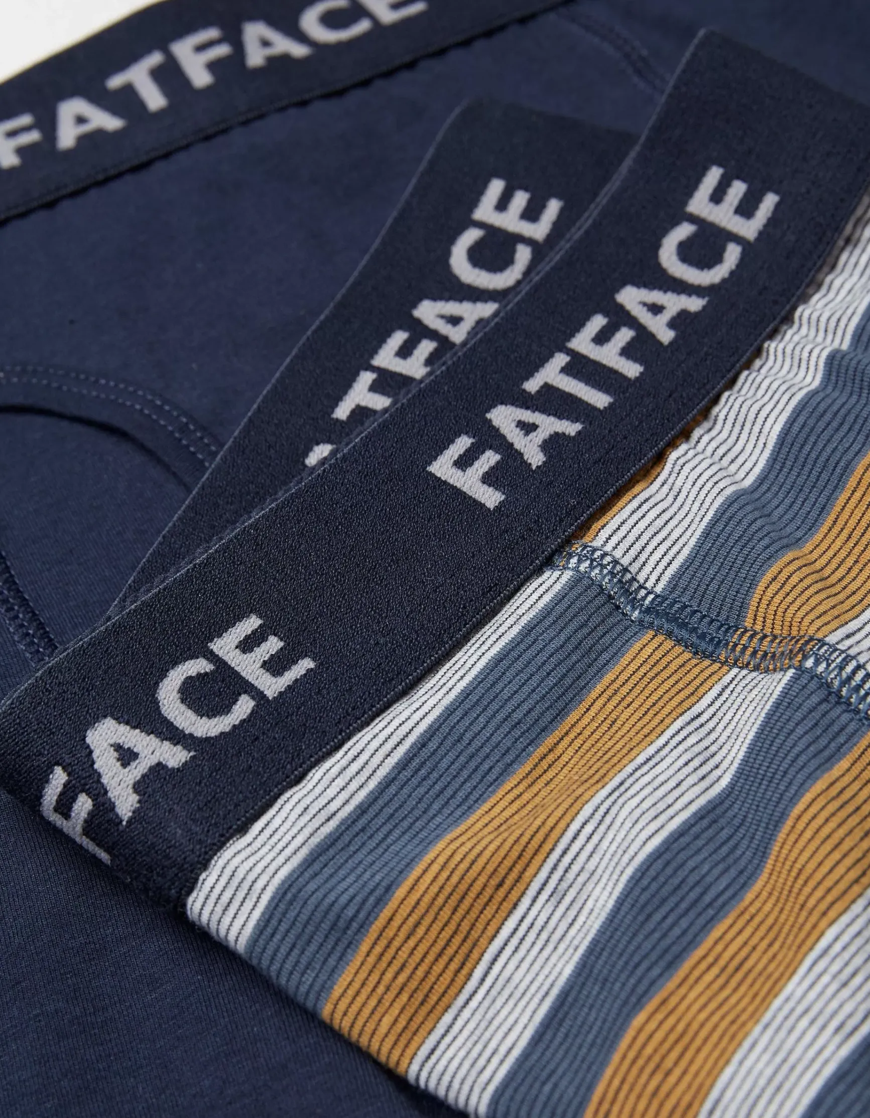 FatFace Two Pack Dorset Stripe Boxers|Men View All