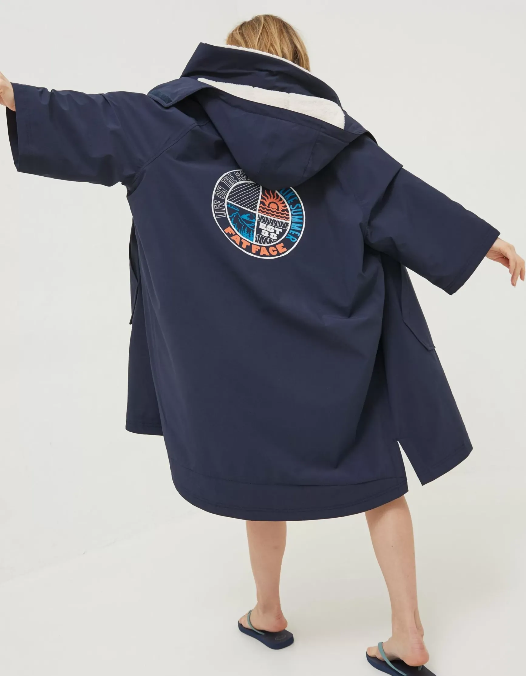 FatFace Unisex Changing Robe|Men Swimwear