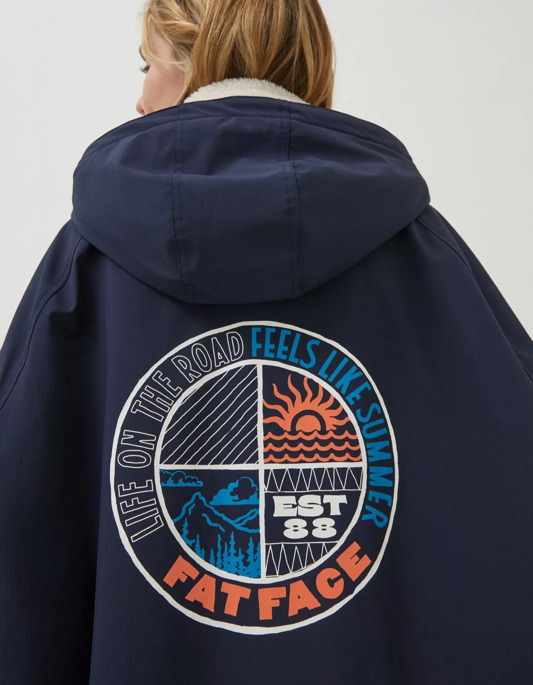 FatFace Unisex Changing Robe|Men Swimwear