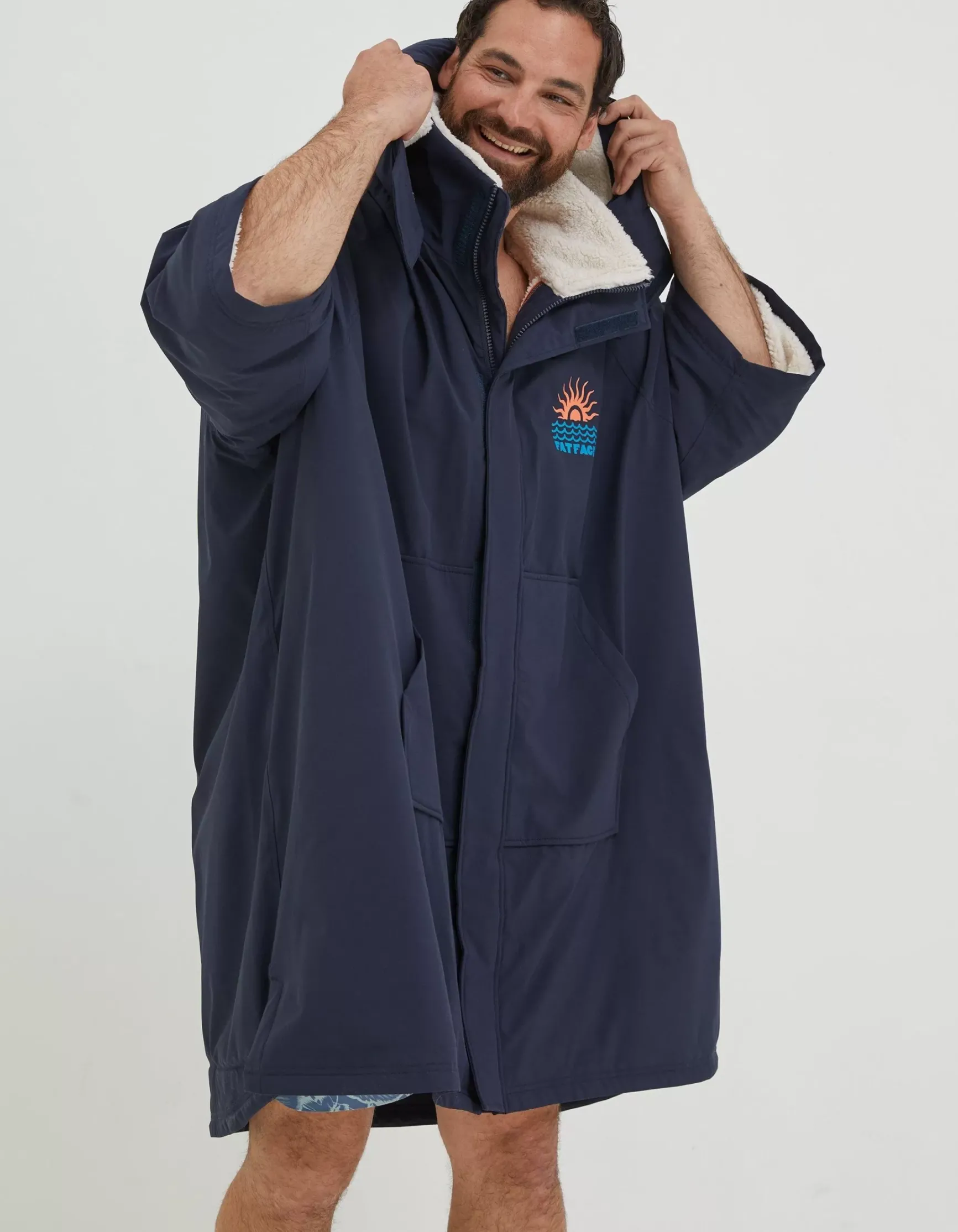 FatFace Unisex Changing Robe|Men Swimwear