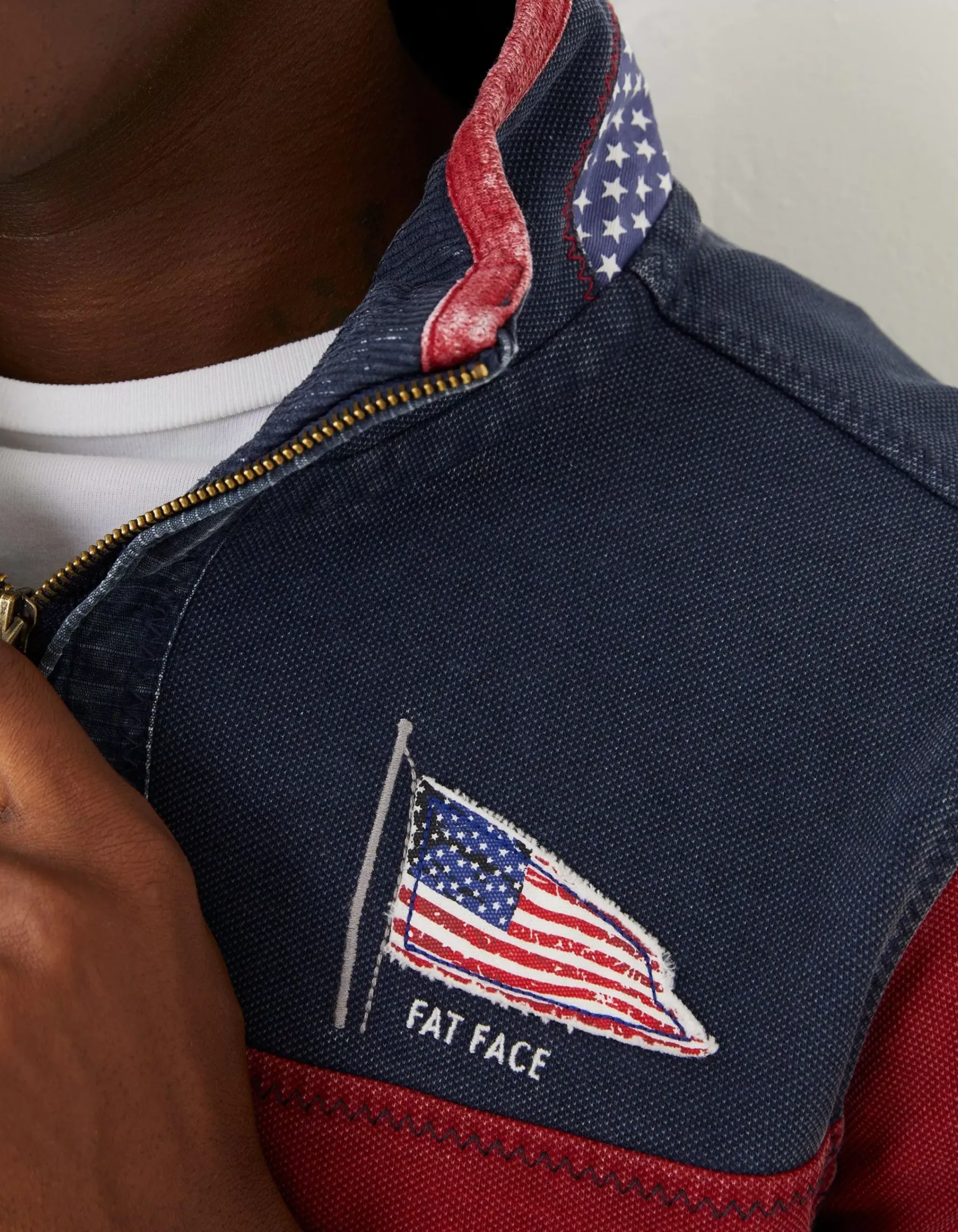 FatFace Usa Airlie Yoke Sweatshirt|Men Sweatshirts & Hoodies