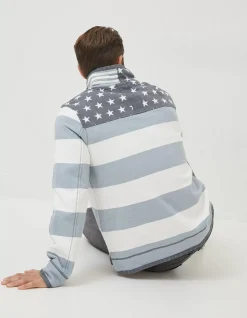FatFace Usa Block Stripe Airlie Sweatshirt|Men Sweatshirts & Hoodies
