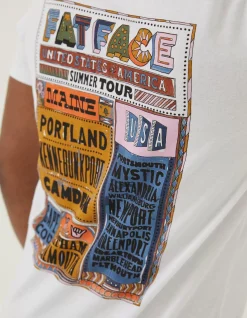 FatFace Usa Festival T-Shirt|Men T-Shirts