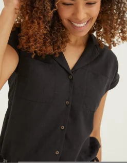 FatFace Val Linen Blend Shirt|Women Shirts & Blouses