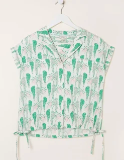 FatFace Val Parrot Linen Blend Shirt|Women Shirts & Blouses
