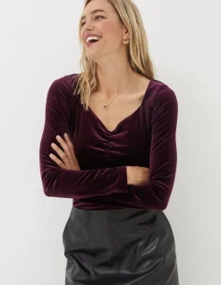 FatFace Valerie Velvet Top|Women View All
