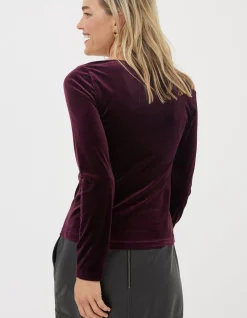 FatFace Valerie Velvet Top|Women View All