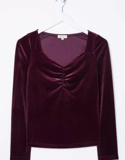 FatFace Valerie Velvet Top|Women View All