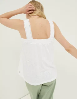 FatFace Viv Embroidered Cami|Women Tops & T-Shirts
