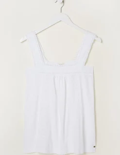 FatFace Viv Embroidered Cami|Women Tops & T-Shirts