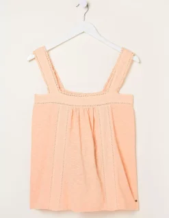 FatFace Viv Embroidered Cami|Women Tops & T-Shirts