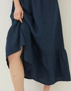 FatFace Vivvie Linen Midi Dress|Women Dresses