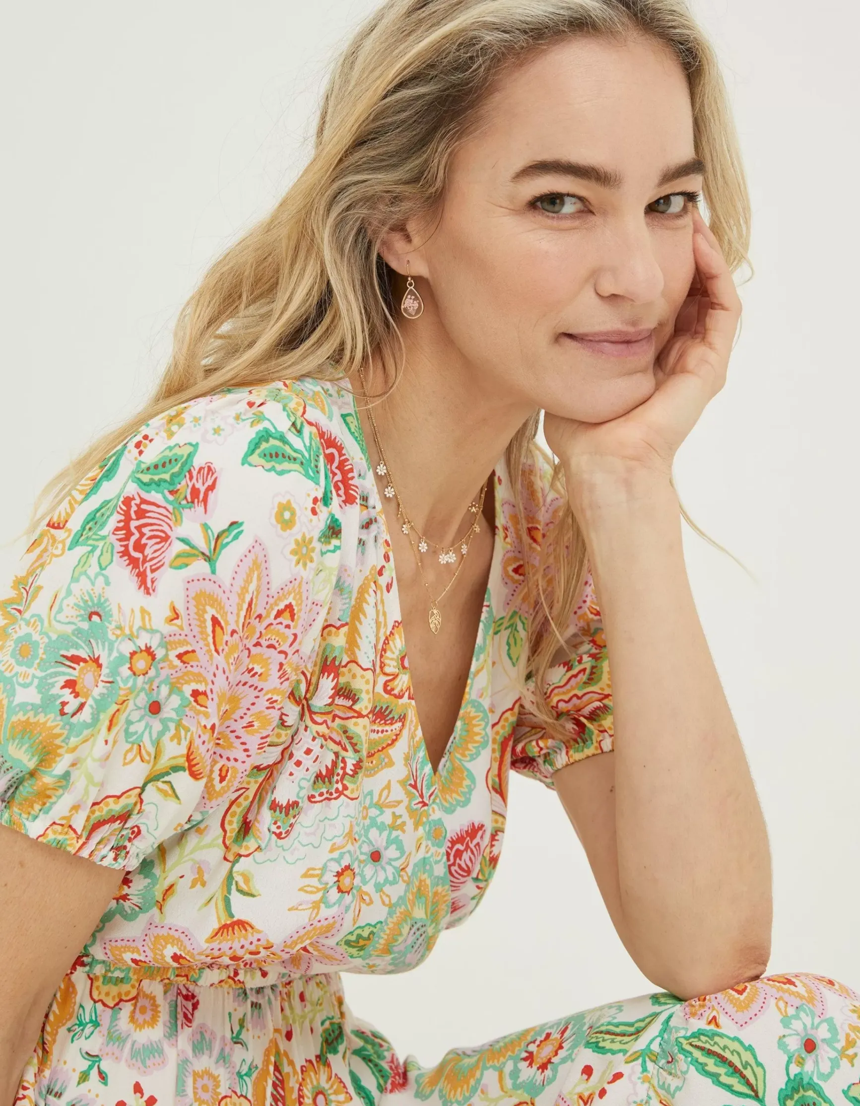 FatFace Vivvie Paradise Midi Dress|Women Dresses