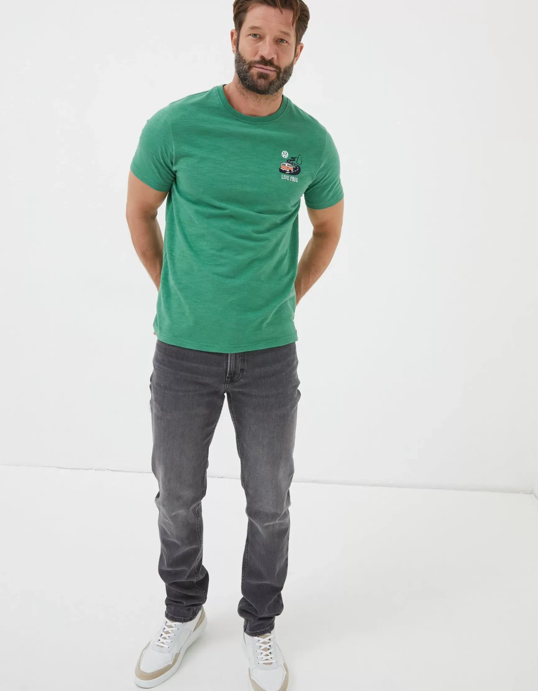 FatFace Vw Live Free T-Shirt|Men View All