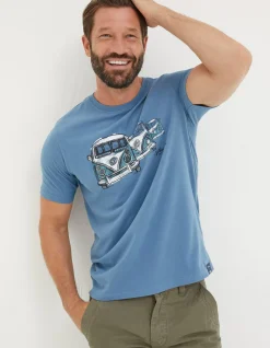 FatFace Vw Sketch T-Shirt|Men T-Shirts