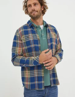 FatFace Waddon Indigo Check Shirt|Men Shirts