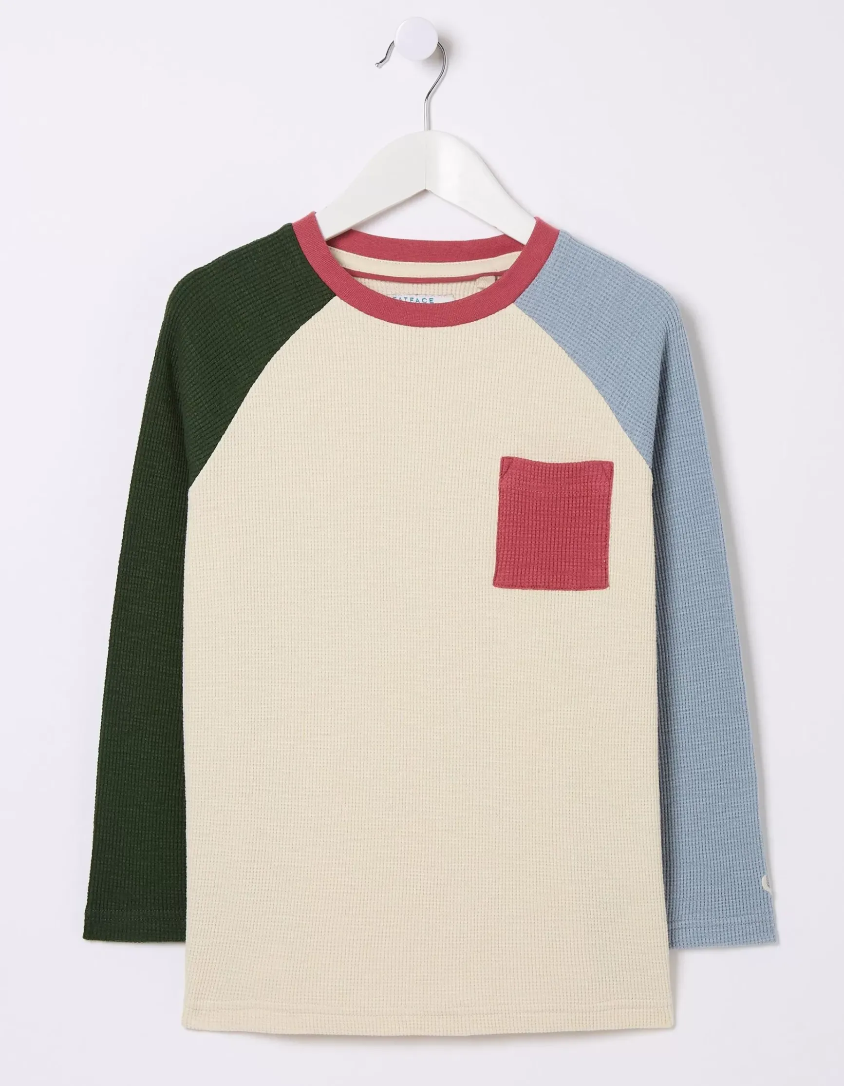 FatFace Waffle Jersey Raglan T-Shirt|Boys View All