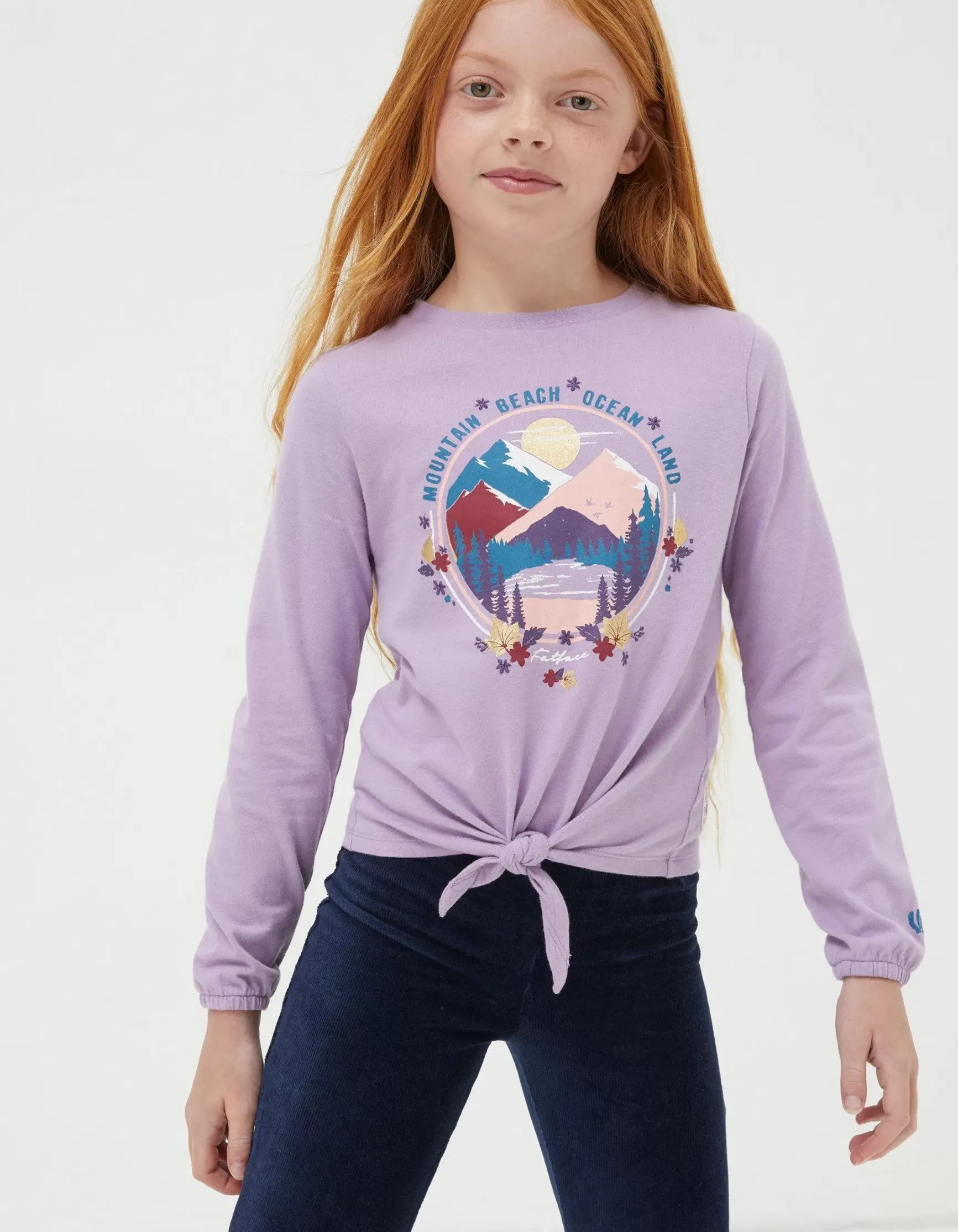 FatFace Waist Tie Long Sleeve T-Shirt|Girls View All