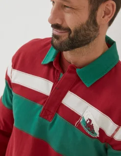 FatFace Wales Nation Rugby Shirt|Men T-Shirts