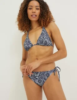 FatFace Watercolour Bikini Top|Women Beachwear & Swimwear